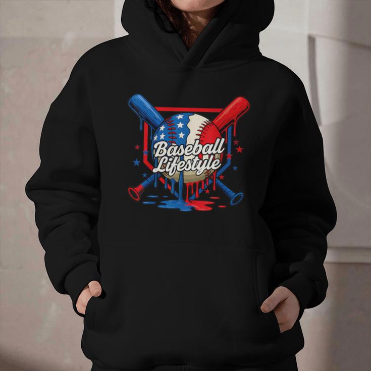 Baseball Life Style 101 Apparel Youth Drip Baseball Graphic Youth Hoodie