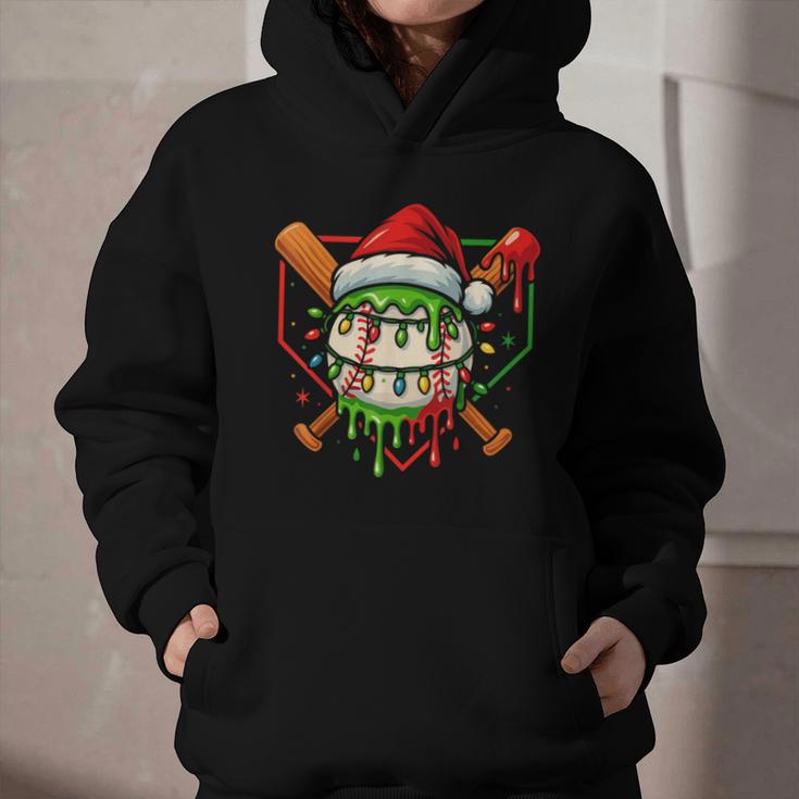 Baseball Lifestyle Apparel Youth Christmas Baseball Drip Graphic Youth Hoodie