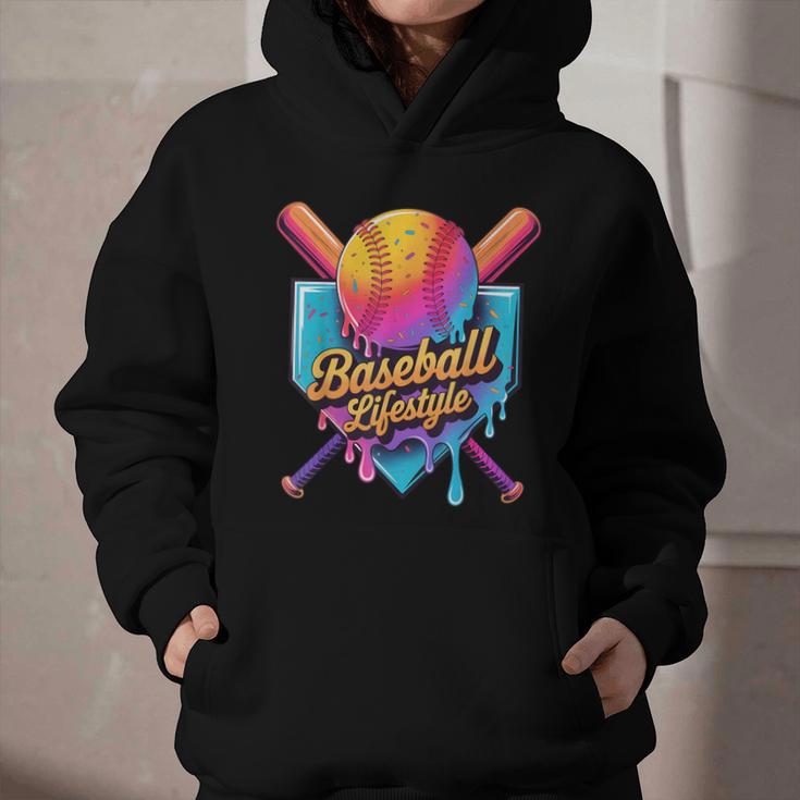 Baseball Lifestyle Drip Icecream Graphic Youth Hoodie Baseball Lifestyle Drip Icecream Graphic Youth Hoodie