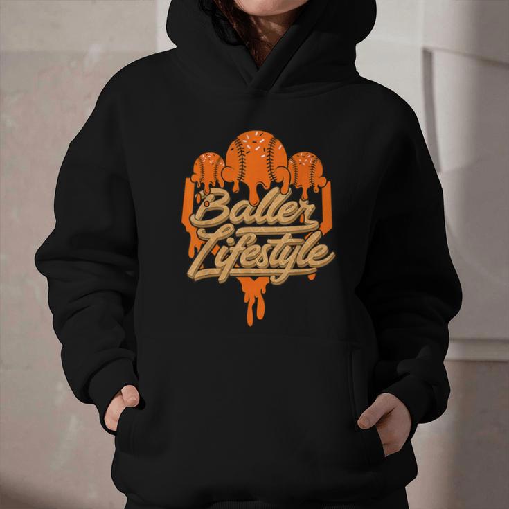 Baseball Lifestyle Home Plate Orange Ice Cream Drip Men Boys Graphic Youth Hoodie Baseball Lifestyle Home Plate Orange Ice Cream Drip Men Boys Graphic Youth Hoodie