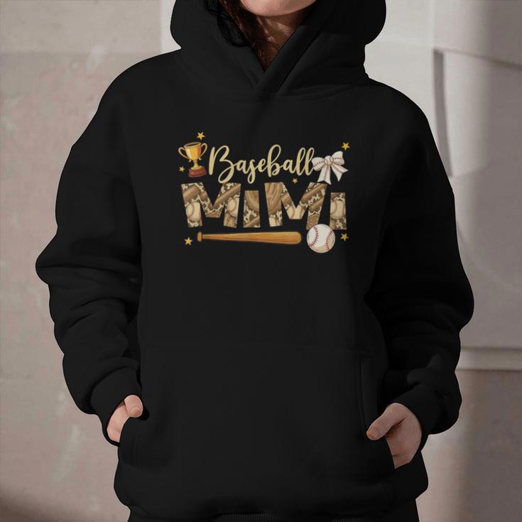 Baseball Mimi Vintage Baseball Lover Graphic Youth Hoodie