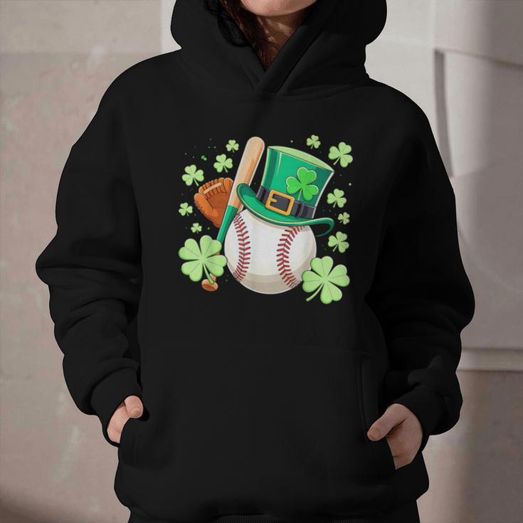 Baseball St Patricks Day Lucky Baseball Player Shamrock Graphic Youth Hoodie Baseball St Patricks Day Lucky Baseball Player Shamrock Graphic Youth Hoodie