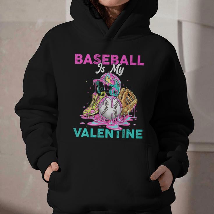 Baseball Is My Valentine Ice Cream Drip Crossed Bats Sport Graphic Youth Hoodie Baseball Is My Valentine Ice Cream Drip Crossed Bats Sport Graphic Youth Hoodie