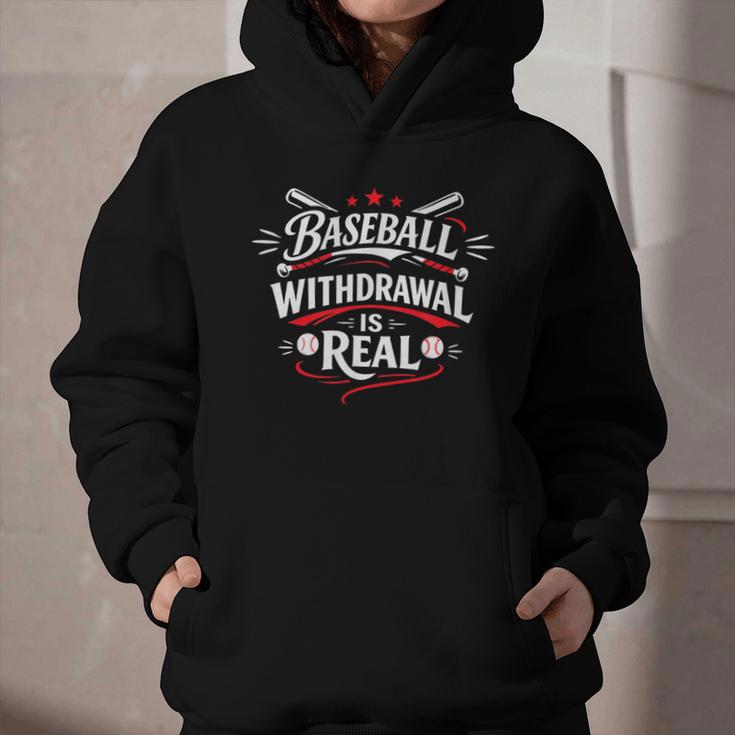 Baseball Withdrawal Is Real Graphic Youth Hoodie