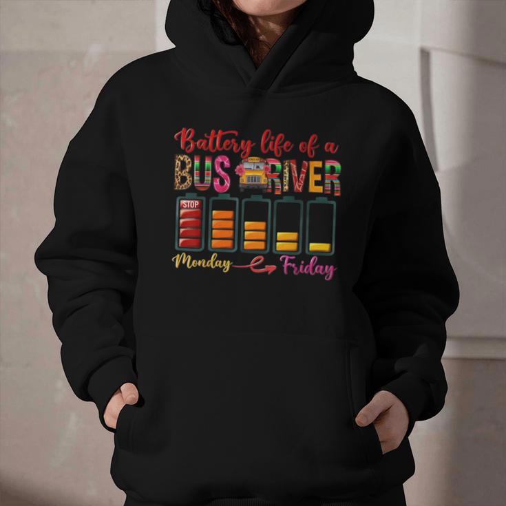 Battery Life Of A Bus Driver First Day Back To School Graphic Youth Hoodie Battery Life Of A Bus Driver First Day Back To School Graphic Youth Hoodie