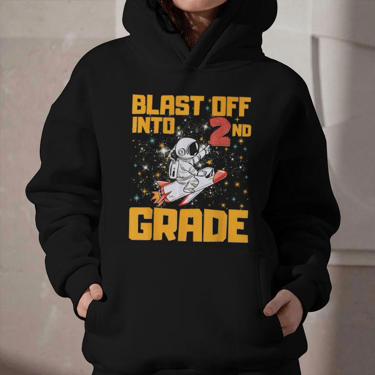 Blast Off Into Second Grade Back To School 2nd Graders Graphic Youth Hoodie Blast Off Into Second Grade Back To School 2nd Graders Graphic Youth Hoodie