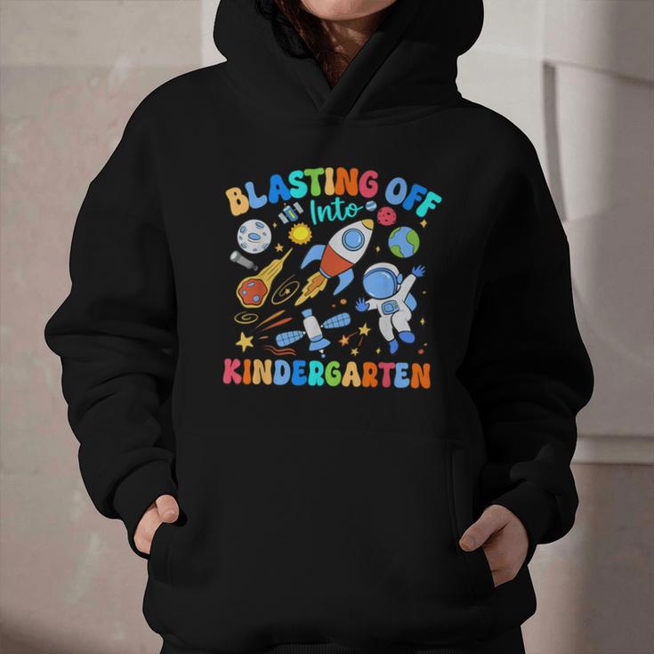 Blasting Off Into Kindergarten Back To School Boys Kid Graphic Youth Hoodie Blasting Off Into Kindergarten Back To School Boys Kid Graphic Youth Hoodie