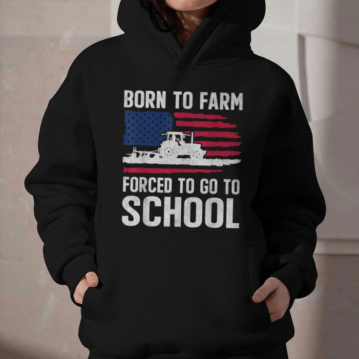 Born To Farm Forced To Go To School Farmer Back To School Graphic Youth Hoodie Born To Farm Forced To Go To School Farmer Back To School Graphic Youth Hoodie