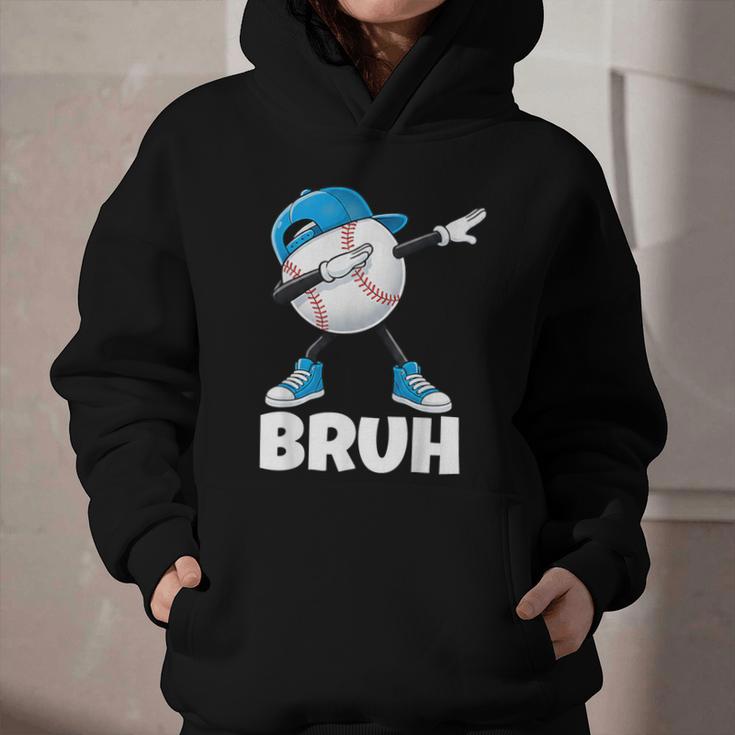 Boys Baseball Graphic Tee Teen Apparel Cute Meme Bruh Graphic Youth Hoodie