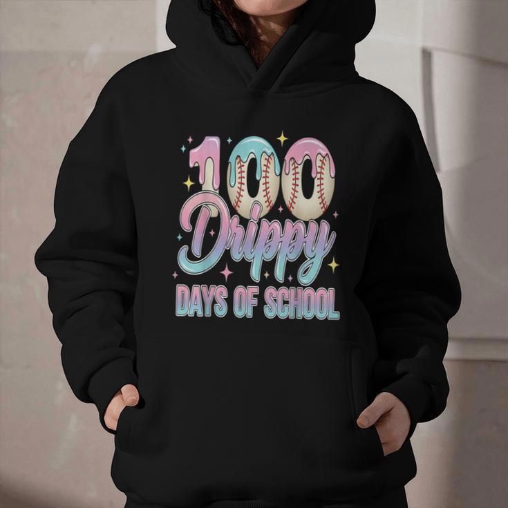 Boys Kids 100 Drippy Days Of School Baseball Drip Ice Cream Graphic Youth Hoodie Boys Kids 100 Drippy Days Of School Baseball Drip Ice Cream Graphic Youth Hoodie