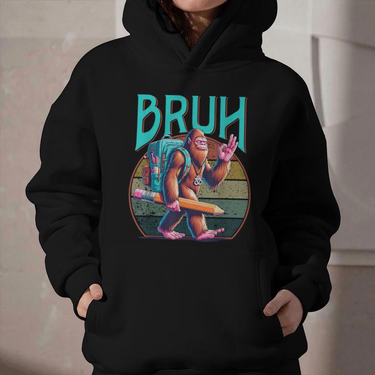 Boys Modern Bruh Big Foot Back To School Graphic Graphic Youth Hoodie Boys Modern Bruh Big Foot Back To School Graphic Graphic Youth Hoodie