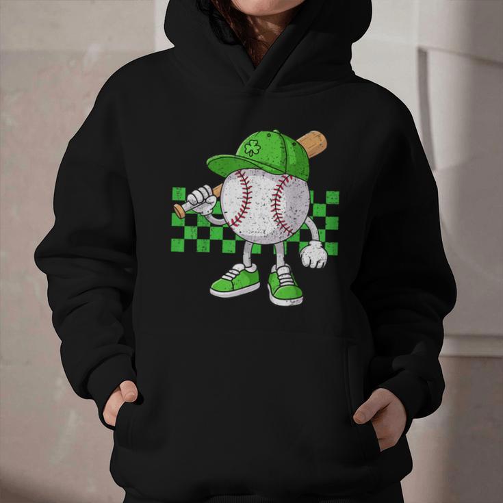Boys St Patricks Day Baseball Player Pitcher Coach Kids Graphic Youth Hoodie