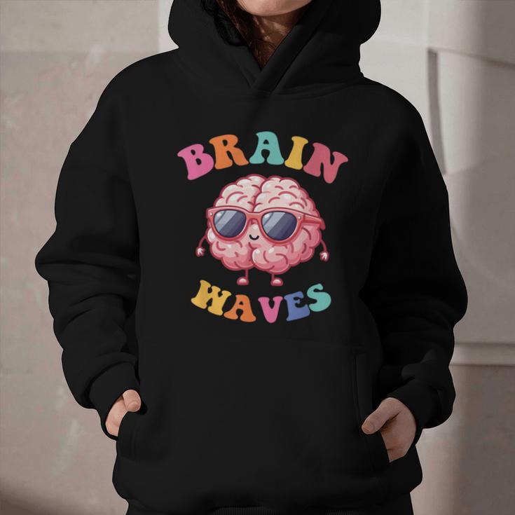 Brain Waves Last Day Of School Back To School Graphic Youth Hoodie