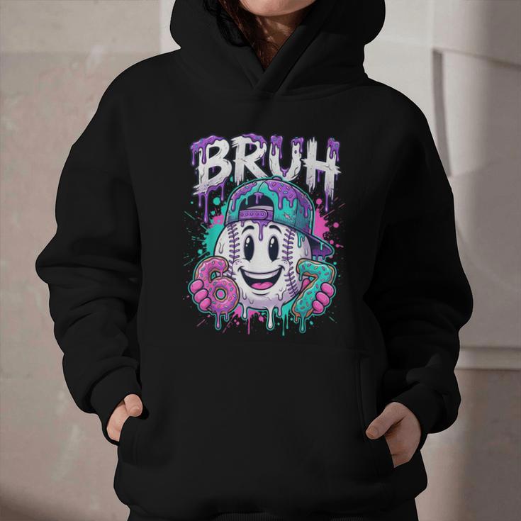 Bruh 67 Baseball Drip Boys Kids Six Seven Meme 6-7 Dripping Graphic Youth Hoodie Bruh 67 Baseball Drip Boys Kids Six Seven Meme 6-7 Dripping Graphic Youth Hoodie