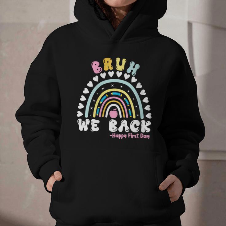 Bruh We Back Happy First Day Of School Back To School Kids Graphic Youth Hoodie Bruh We Back Happy First Day Of School Back To School Kids Graphic Youth Hoodie