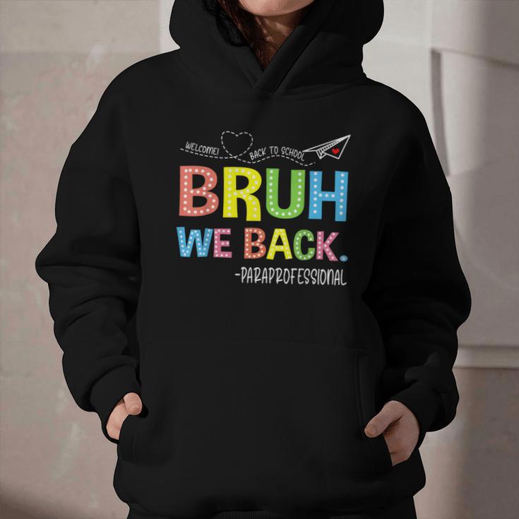 Bruh We Back Paraprofessionals Welcome Back To School Para Graphic Youth Hoodie Bruh We Back Paraprofessionals Welcome Back To School Para Graphic Youth Hoodie