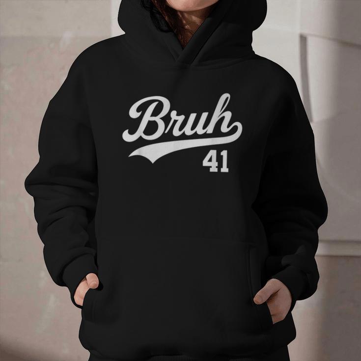 Bruh Baseball Style Number 41 Sports Bro Slang Meme Brother Graphic Youth Hoodie Bruh Baseball Style Number 41 Sports Bro Slang Meme Brother Graphic Youth Hoodie
