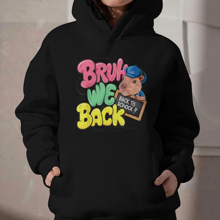 Bruh Wir UnterstüTzen Den Ersten Schulday Back To School Capybara Graphic Youth Hoodie Bruh Wir UnterstüTzen Den Ersten Schulday Back To School Capybara Graphic Youth Hoodie