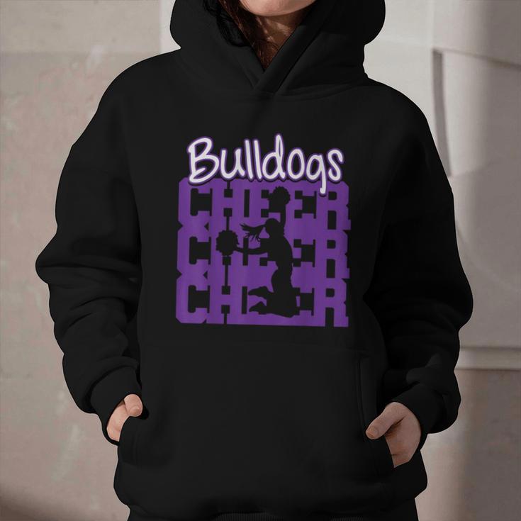 Bulldogs Cheer Back To School Cheerleading Spirit P Graphic Youth Hoodie Bulldogs Cheer Back To School Cheerleading Spirit P Graphic Youth Hoodie