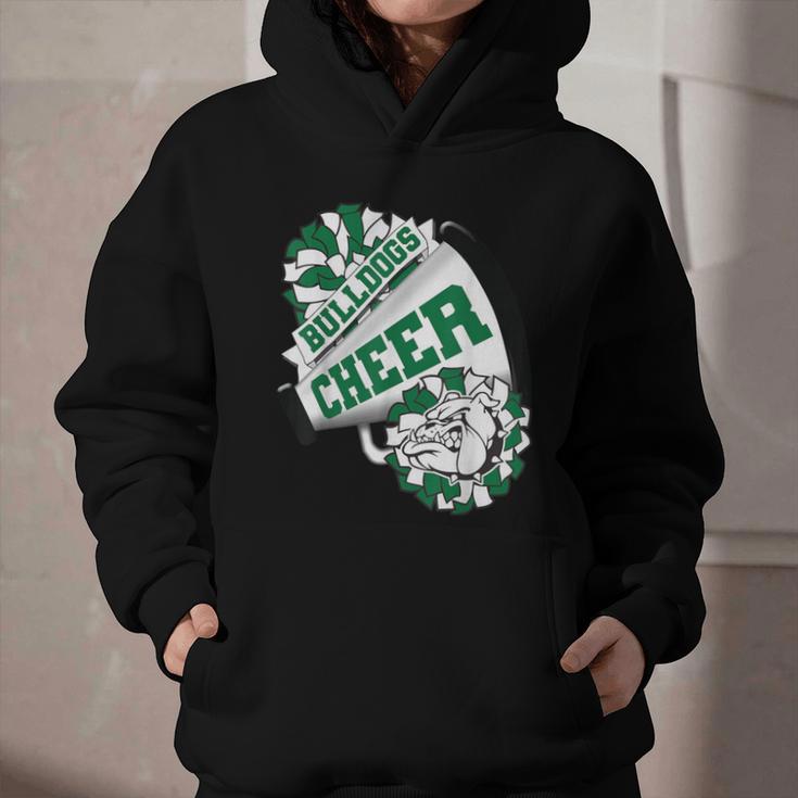 Bulldogs Cheerleading Back To School Cheer Team Spirit Green Graphic Youth Hoodie Bulldogs Cheerleading Back To School Cheer Team Spirit Green Graphic Youth Hoodie