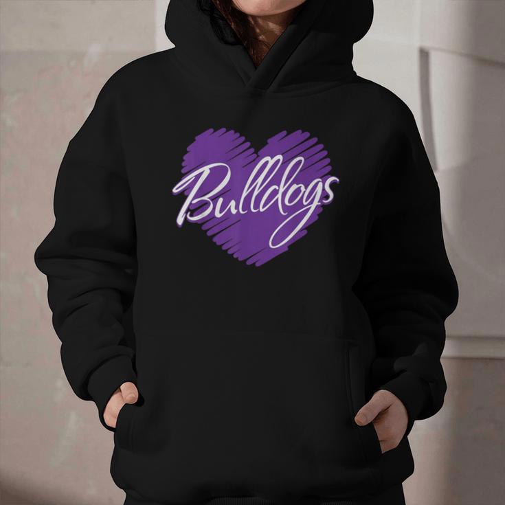 Bulldogs Heart Back To School Spirit P Graphic Youth Hoodie Bulldogs Heart Back To School Spirit P Graphic Youth Hoodie