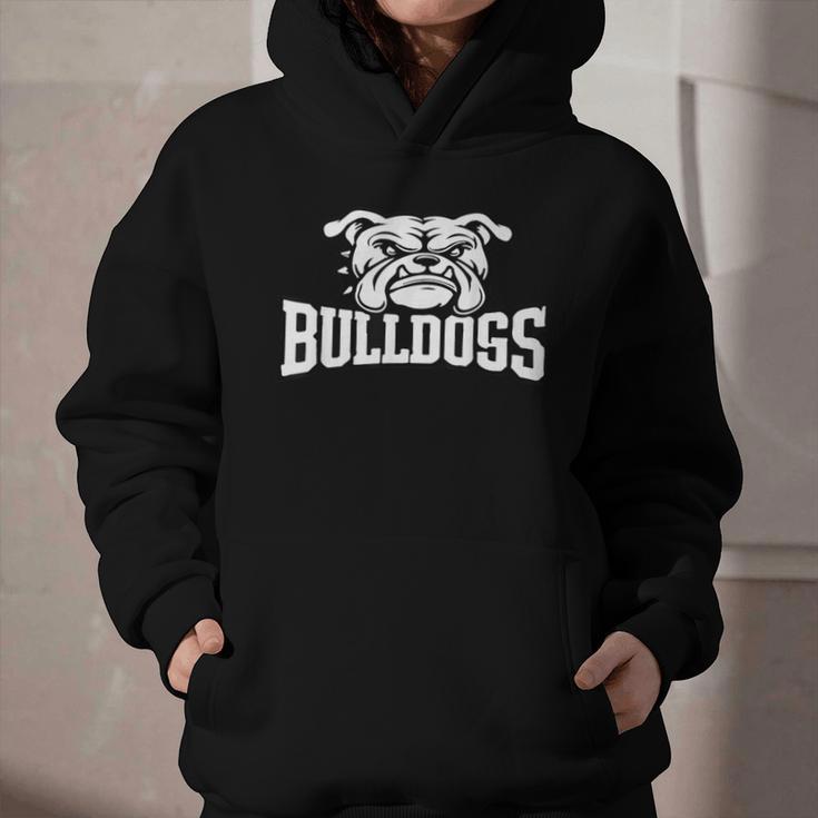 Bulldogs Mascot Back To School Team Spirit Graphic Youth Hoodie
