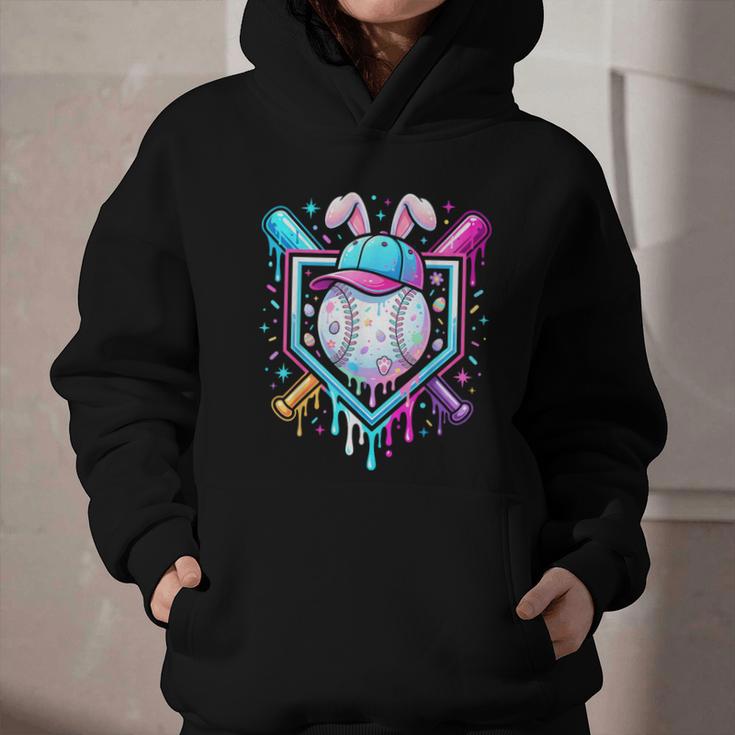 Bunny Baseball Hat With Ice Cream Easter Day Boys Kids Girls Graphic Youth Hoodie