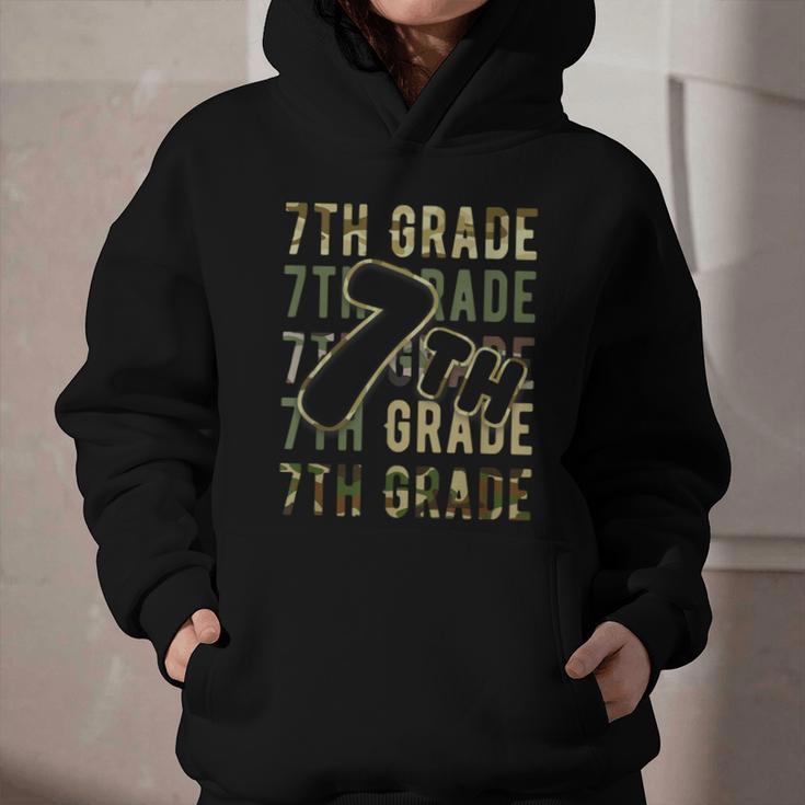 Camo Team Squad 7th Grade Back To School Kids Boys Graphic Youth Hoodie