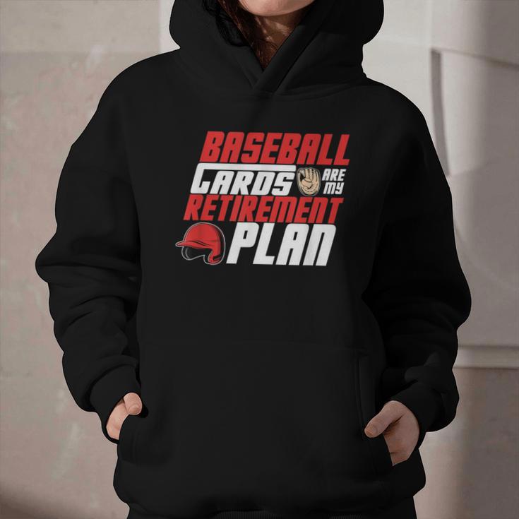 Cards Collector Baseball Cards Are My Retirement Plan Graphic Youth Hoodie