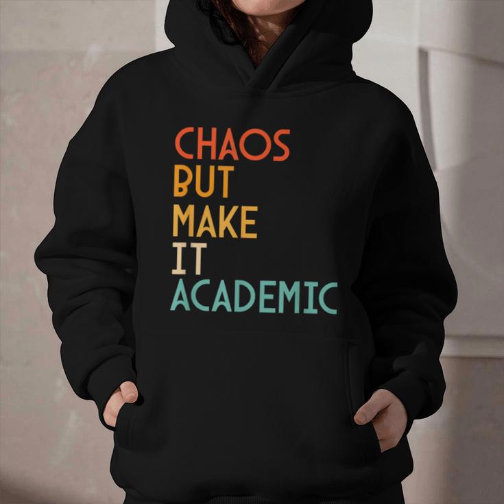 Chaos But Make It Academic Retro Back To School Graphic Youth Hoodie Chaos But Make It Academic Retro Back To School Graphic Youth Hoodie