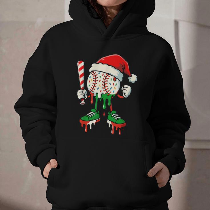 Christmas Baseball Drip For Boys Ice Cream Drip Baseball Graphic Youth Hoodie Christmas Baseball Drip For Boys Ice Cream Drip Baseball Graphic Youth Hoodie