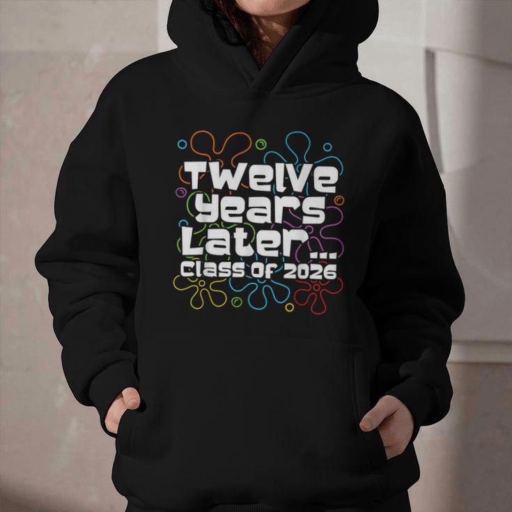 Class Of 2026 Senior Twelve Years Later Back To School Graphic Youth Hoodie Class Of 2026 Senior Twelve Years Later Back To School Graphic Youth Hoodie