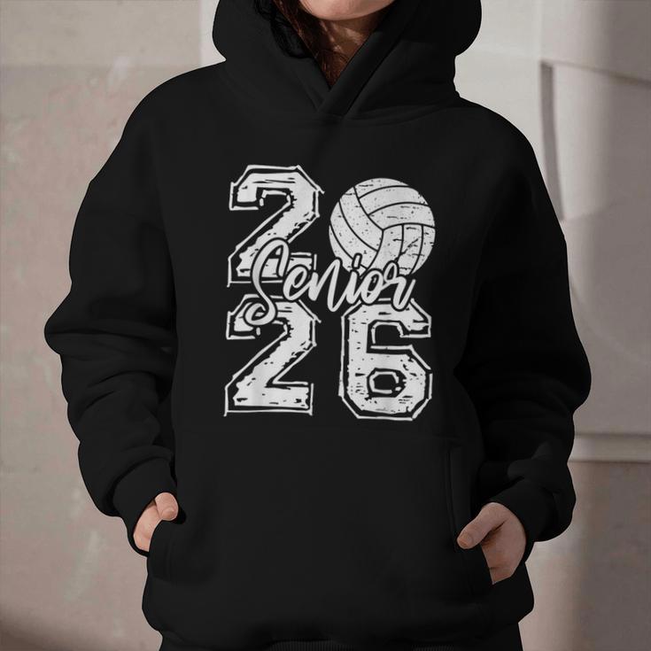 Class Of 2026 Volleyball Senior 2026 Back To School Graphic Youth Hoodie