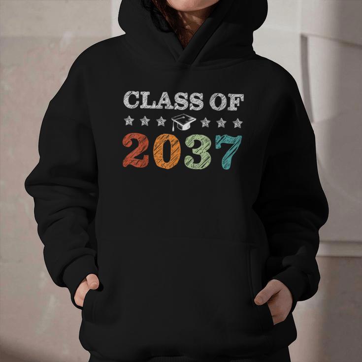 Class Of 2037 Grow With Me Back To School Pre-K 12th Grade Graphic Youth Hoodie