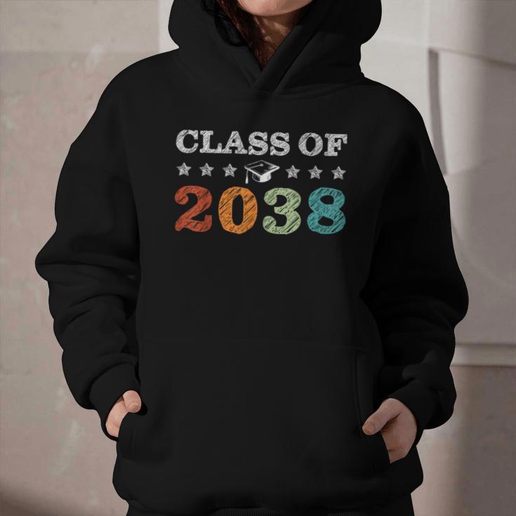 Class Of 2038 Grow With Me First Day School Back To School Graphic Youth Hoodie