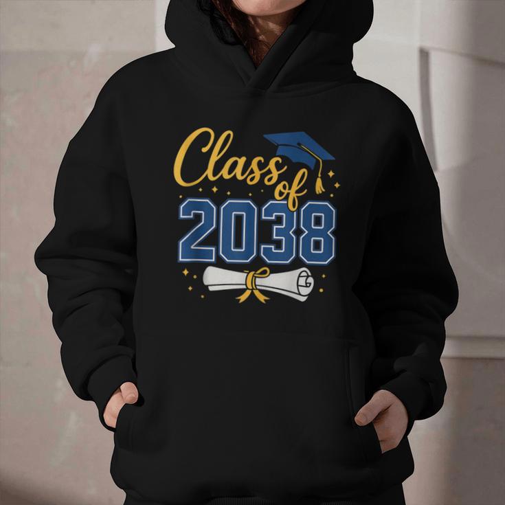 Class Of 2038 Grow With Me Kindergarten Back To School Graphic Youth Hoodie