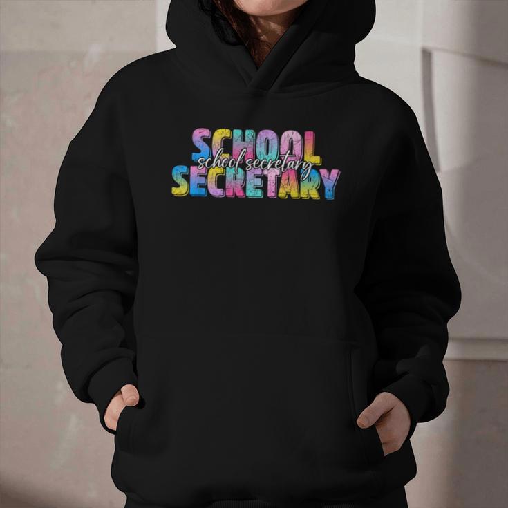 Colorful School Secretary Back To School Rainbow Graphic Youth Hoodie Colorful School Secretary Back To School Rainbow Graphic Youth Hoodie