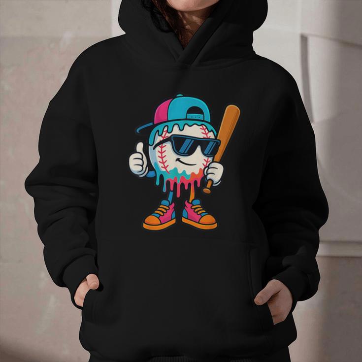 Cool Baseball Drip For Boys Ice Cream Drip Baseball Kids Graphic Youth Hoodie Cool Baseball Drip For Boys Ice Cream Drip Baseball Kids Graphic Youth Hoodie