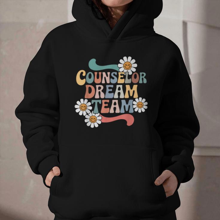 Counselor Dream Team Retro Back To School Counselor Squad Graphic Youth Hoodie
