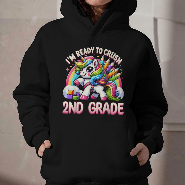 Crush 2nd Grade Girls Back To School Unicorn First Day Cute Graphic Youth Hoodie Crush 2nd Grade Girls Back To School Unicorn First Day Cute Graphic Youth Hoodie