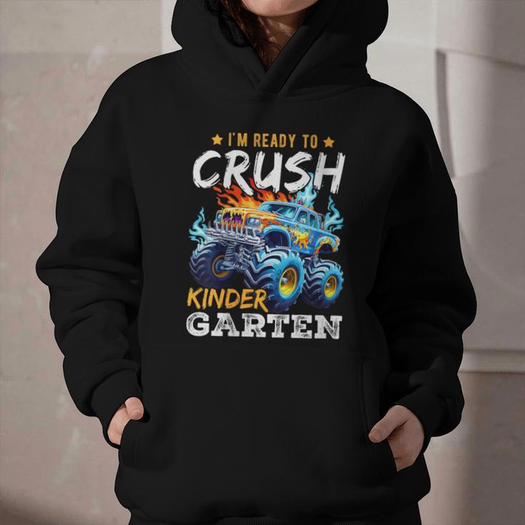Crush Kindergarten Monster Truck Back To School Boys Graphic Youth Hoodie Crush Kindergarten Monster Truck Back To School Boys Graphic Youth Hoodie