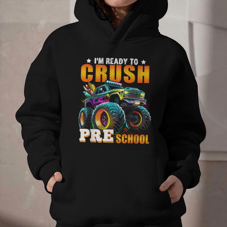 Crush Preschool Monster Truck Back To School Kids Boys Graphic Youth Hoodie