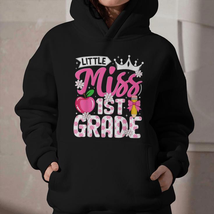 Cute Back To School 1st Grade Girls Kids First Day Of School Graphic Youth Hoodie Cute Back To School 1st Grade Girls Kids First Day Of School Graphic Youth Hoodie