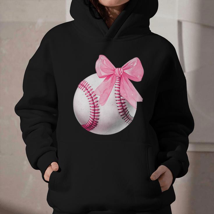 Cute Coquette Baseball Pink Bow Player & Fan Girls Graphic Youth Hoodie Cute Coquette Baseball Pink Bow Player & Fan Girls Graphic Youth Hoodie