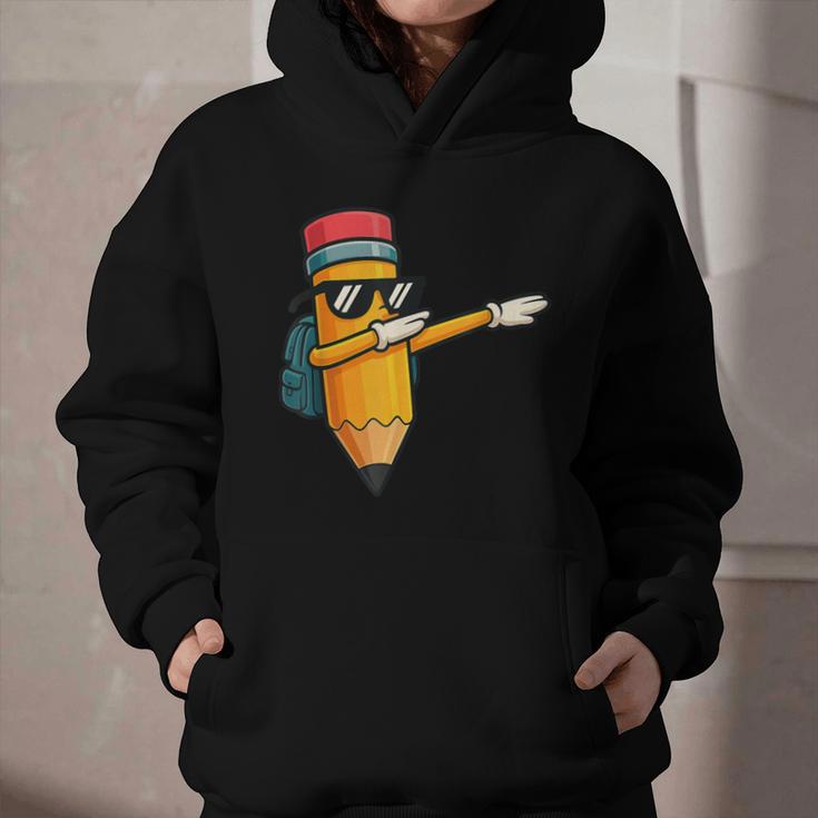 Dabbing Pencil Dancing Back To School First Day Student Boys Graphic Youth Hoodie