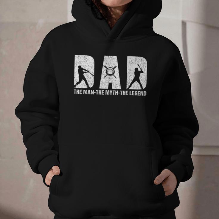 Dad Baseball The Man The Myth The Legend Daddy Father's Day Graphic Youth Hoodie Dad Baseball The Man The Myth The Legend Daddy Father's Day Graphic Youth Hoodie