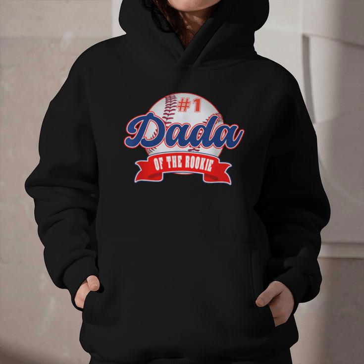 Dada Rookie Of Year 1st Birthday Baseball Theme Matching Graphic Youth Hoodie