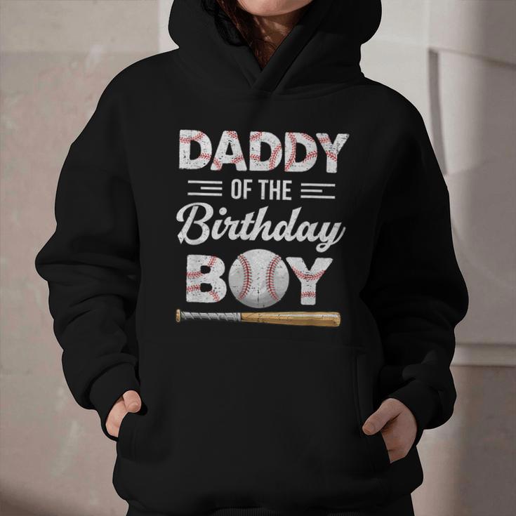 Daddy Of The Birthday Boy Baseball Matching Family Graphic Youth Hoodie