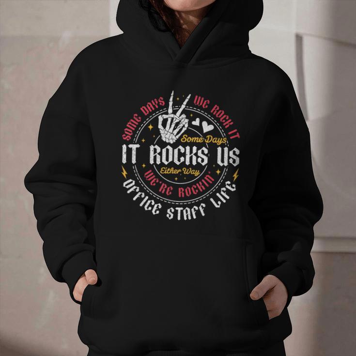 Some Days We Rock It Office Staff Life Back To School Graphic Youth Hoodie Some Days We Rock It Office Staff Life Back To School Graphic Youth Hoodie