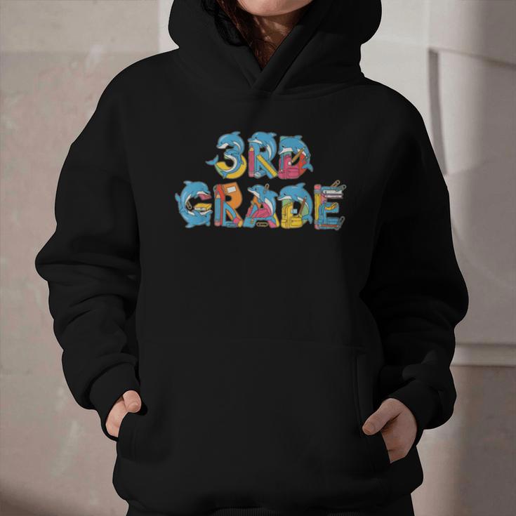 Dolphin Third Grade Back To School Kids Boys Girls Graphic Youth Hoodie Dolphin Third Grade Back To School Kids Boys Girls Graphic Youth Hoodie
